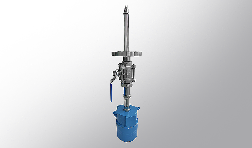 CFL12 w/ Ball Valve & Adjustable Length (Mounted)